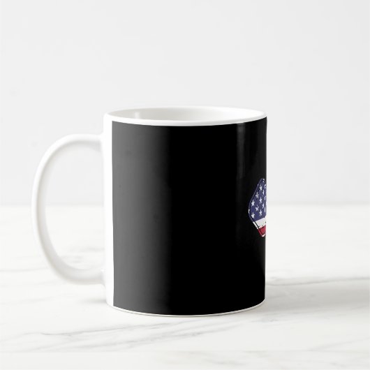 Mug Patriotique Pickleball US Drapeau Conception (Gauche)