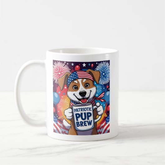 Mug Patriotique Pup Brew (Gauche)