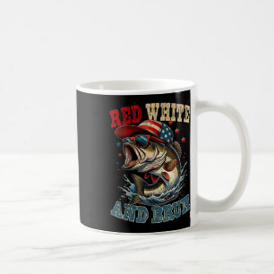 Mug Patriotique rouge blanc & Bruh America Fish Fi