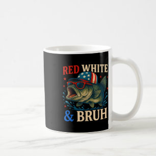 Mug Patriotique rouge blanc & Bruh America Fish Fi