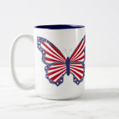 Mug Patriotique Rouge Blanc Et Bleu Papillon (Gauche)