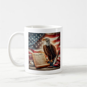 Mug Patriotisme américain de l'aigle chauve