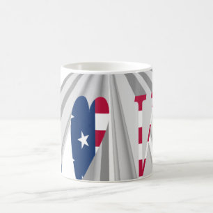 Mug Patriotisme effarant : I Love USA Perspective Art