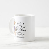 Mug Patron de fille | Blonde Lady | jaune (Devant gauche)