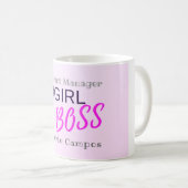 Mug Patron de fille personnalisée (Devant droit)