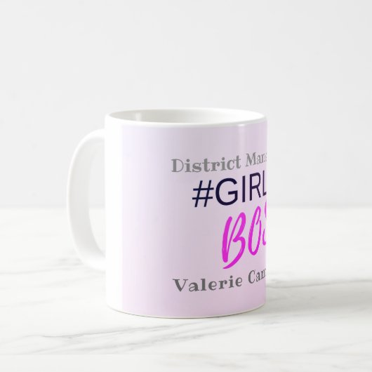 Mug Patron de fille personnalisée (Devant gauche)