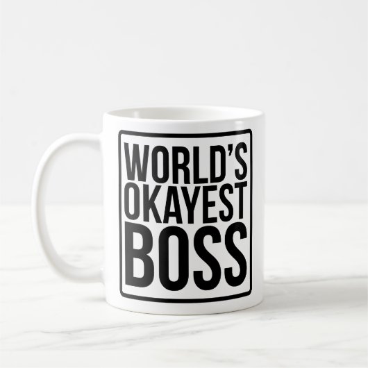Mug Patron d'Okayest du monde (Gauche)