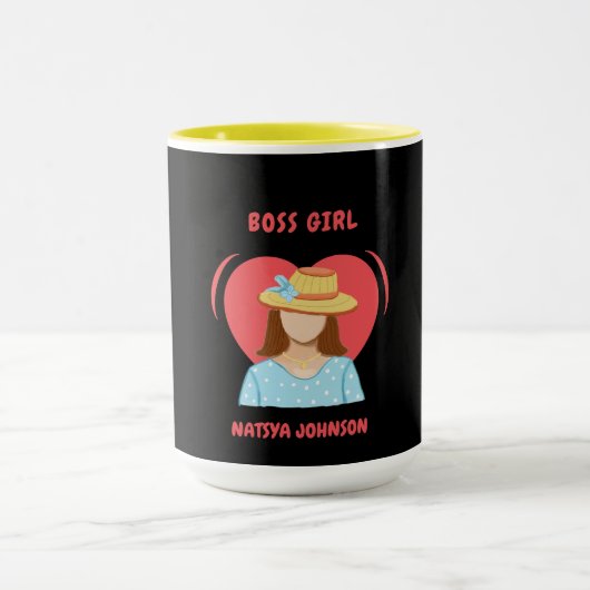 Mug patron fille mignon édition unique (Centre)