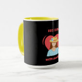 Mug patron fille mignon édition unique (Devant gauche)