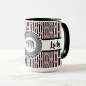 Mug Patron Lady Pink Elephants Ringer 15oz (Devant droit)