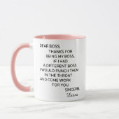 Mug Patron Personnalisé Drôle (Gauche)