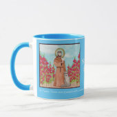 Mug Patron Saint François d'Assise Aquarelle Cadeau bl (Gauche)