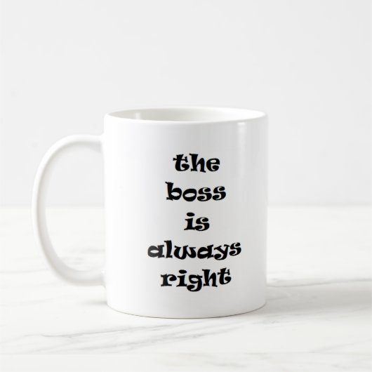 Mug patron toujours juste (Gauche)