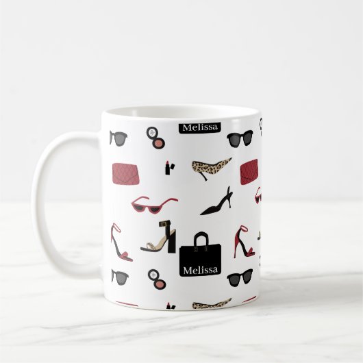 Mug Patronne de mode et accessoires fille (Gauche)