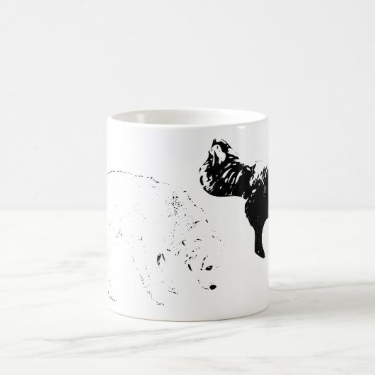 Mug Patrouille D'Automne, Deux Chiens (Centre)