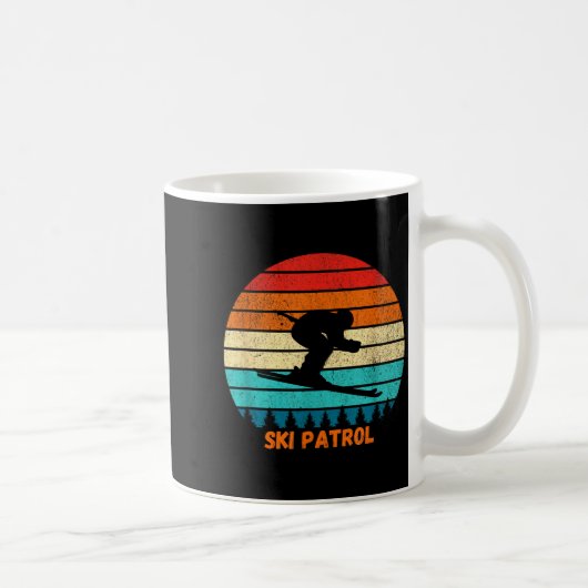 Mug Patrouille de ski station de ski hiver ski coucher (Droite)