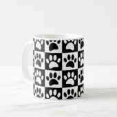 Mug Patrouilles De Chien Noir Et Blanc En Carré Person (Devant gauche)