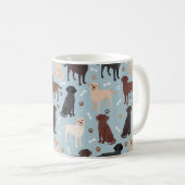 Mug Patrouilles et os du Labrador Retriever (Devant droit)