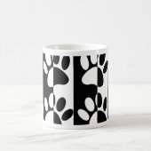 Mug Patrouilles Et Rayures De Chien Noir Et Blanc (Centre)