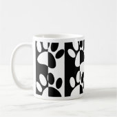 Mug Patrouilles Et Rayures De Chien Noir Et Blanc (Gauche)