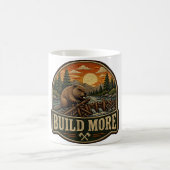 Mug Patte brodée extérieure Construire plus de castors (Centre)