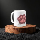 Mug Patte de chat mignonne "MEOW" Calligraphie – Chat 