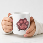 Mug Patte de chat mignonne "MEOW" Calligraphie – Chat
