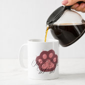 Mug Patte de chat mignonne "MEOW" Calligraphie – Chat