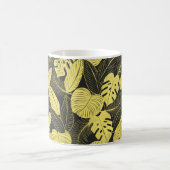 Mug Patte Tropicale Noir Jaune Deux Tons (Centre)