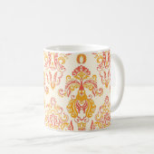 Mug Patten vintage fleuri sans couture. Guerre baroque (Devant droit)