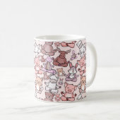 Mug Patter les yoga poses | Yoga seamless pattern 48 (Devant droit)