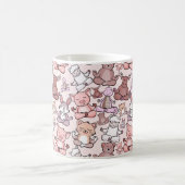 Mug Patter les yoga poses | Yoga seamless pattern 48 (Centre)