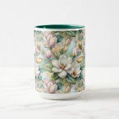 Mug Pattern Elegant Magnolia Flowers (Centre)