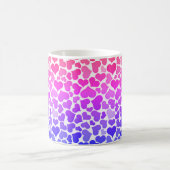 Mug Pattern of Hearts Stylish Modern Violet Pink Chic  (Centre)