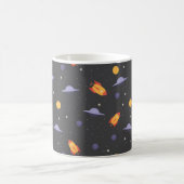 Mug Pattern space ufo orange gray (Centre)