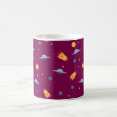 Mug Pattern space ufo orange red (Centre)