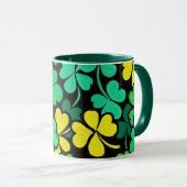 Mug Pattern St. Patrick's Day Clovers (Devant droit)