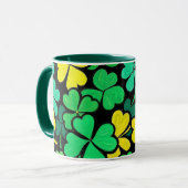 Mug Pattern St. Patrick's Day Clovers (Devant gauche)