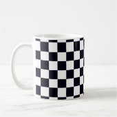 Mug Patters de Black and White Checker (Gauche)