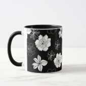 Mug Patters de Black & White Floral (Gauche)