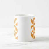 Mug Patters de Burnt Orange Geometric Deco Cube (Centre)