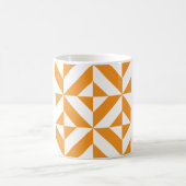 Mug Patters de Burnt Orange Geometric Deco Cube (Centre)