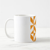 Mug Patters de Burnt Orange Geometric Deco Cube (Gauche)
