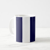 Mug Patters de Navy Blue and White Extra Large Stripe (Devant gauche)