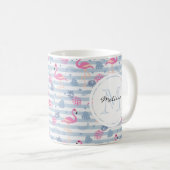 Mug Patters de Whimsical Flamingo et Pineapple (Devant droit)