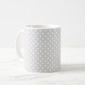 Mug Patters Light Gray White Polka (Devant gauche)