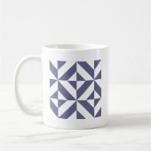 Mug Patters Midnight Blue Geometric Deco Cube (Gauche)