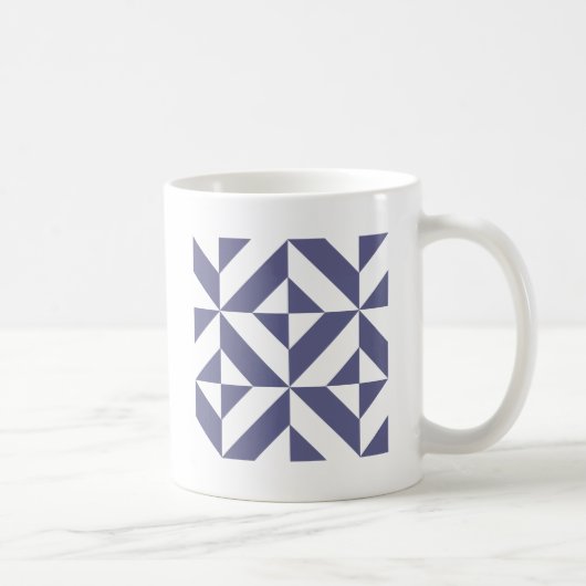 Mug Patters Midnight Blue Geometric Deco Cube (Droite)