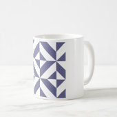 Mug Patters Midnight Blue Geometric Deco Cube (Devant droit)