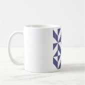 Mug Patters Midnight Blue Geometric Deco Cube (Gauche)